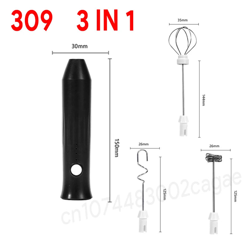 3-in-1 Electric Coffee & Milk Frother Beater