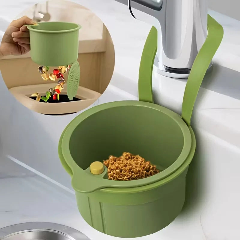 3-in-1 Press Drain Basket & Sink Organizer