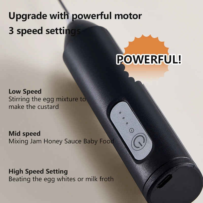 3-in-1 Electric Coffee & Milk Frother Beater