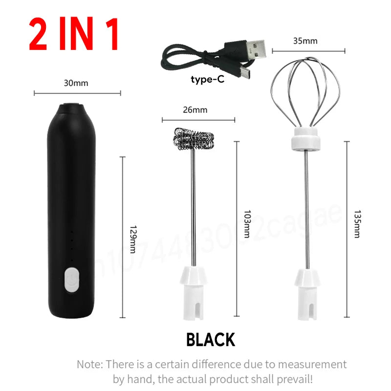 3-in-1 Electric Coffee & Milk Frother Beater