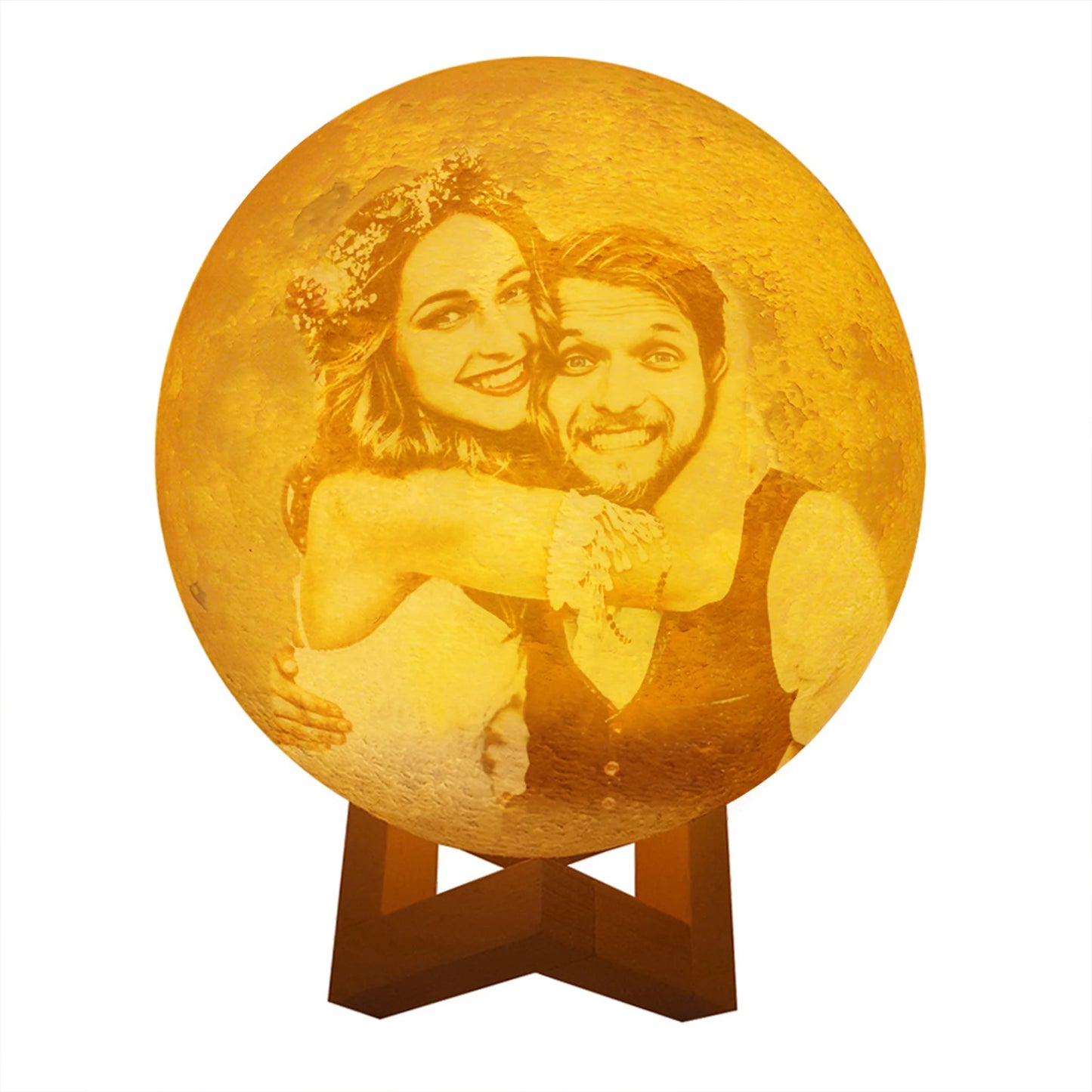 Custom Photo 3D Moon Lamp with Stand