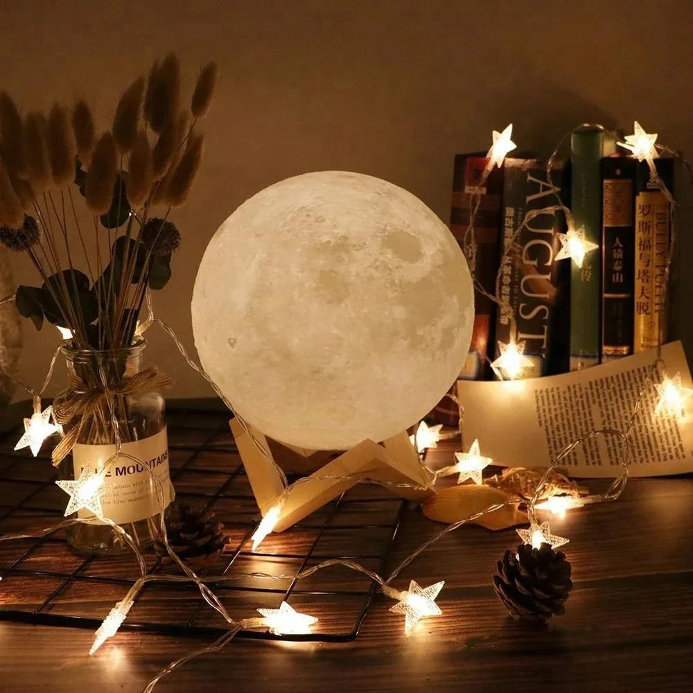 Custom Photo 3D Moon Lamp with Stand