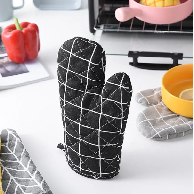 1pcs Kitchen Baking Gloves Microwave Oven Gloves High Temperature Resistant And Insulated Gloves Oven Gloves Heat-Resistant Glo