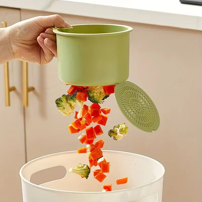 3-in-1 Press Drain Basket & Sink Organizer