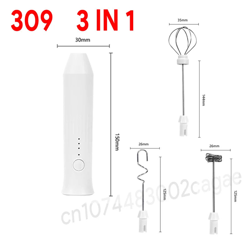 3-in-1 Electric Coffee & Milk Frother Beater