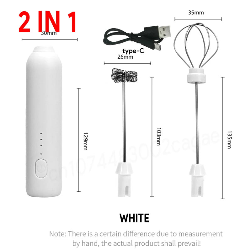 3-in-1 Electric Coffee & Milk Frother Beater